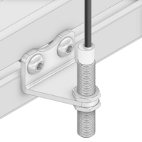 66-208-1 MODULAR SOLUTIONS ALUMINUM BRACKET<br>8MM SENSOR HOLDING